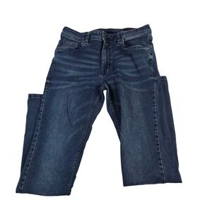 TPJ‎ Men's Slim Fit Dark Wash Stretch Denim Jeans Size 33x34